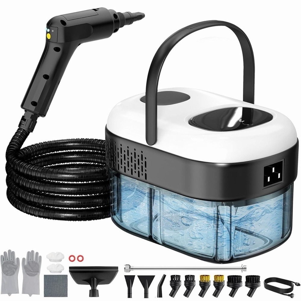 Pressurized Steam Cleaner, 3-Level Adjustable Handheld Steamer Cleaning for Home